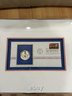 Surrender At Saratoga Sterling Silver Proof Franklin Mint Postmaster Framed