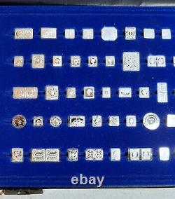 THE 100 GREATEST STAMPS OF THE WORLD STERLING SILVER MINIATURE Franklin Mint