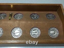 THE CALLING OF THE APOSTLES 50 oz SOLID STERLING SILVER FRANKLIN MINT MEDAL SET