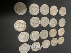 THE FRANKLIN DEAL! All 90% Lot Old US Junk Silver Coin $10.00 Face 1964 ONE