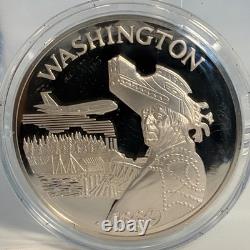 THE FRANKLIN MINT STATES OF THE UNION. 925 COIN WASHINGTON 33g