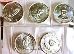 THE FRANKLIN MINT TREASURY of Presidential Commemorative Medals 35 9.7oz