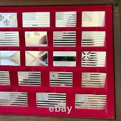 THE GREAT FLAGS OF AMERICA FRANKLIN MINT 42 INGOT SILVER FULL SET 104+oz #06P
