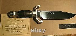 THE JIM BOWIE KNIFE FRANKLIN MINT with SHOW CASE CERTIFICATE OF AUTHENTICITY COA