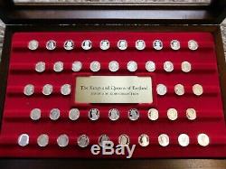 THE KINGS AND QUEENS OF ENGLAND Silver Mini Coin Collection. 925 Franklin Mint