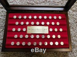 THE KINGS AND QUEENS OF ENGLAND Silver Mini Coin Collection. 925 Franklin Mint