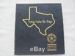 Texas Under Six Flags Medal Set Franklin Mint 60 Oz Silver