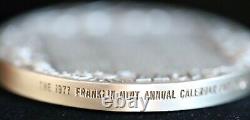 The 1977 Franklin Mint Annual Calendar/Art Medal. 999 Fine Silver 3 299.2g