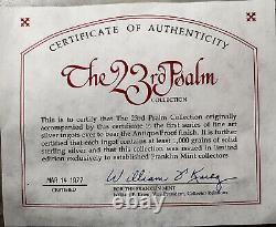 The 23rd Psalm Franklin Mint Sterling Silver 1977 Collector Set