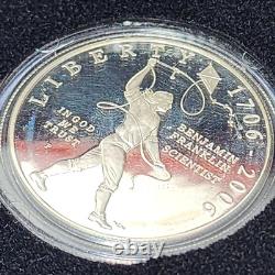 The Benjamin Franklin 300th Anniversary Proof Silver Dollars