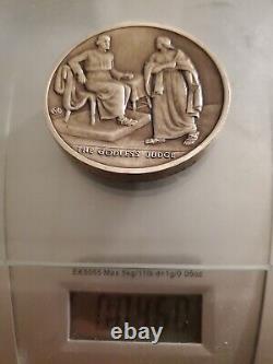 The Bible Series Sterling Silver Coin The Godless Judge 4.6 oz RARE