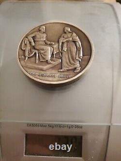 The Bible Series Sterling Silver Coin The Godless Judge 4.6 oz RARE