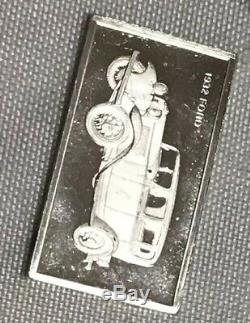 The Centennial Car Mini-Ingot Collection. 925 Sterling Silver with book