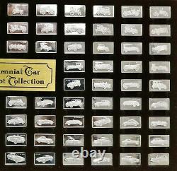 The Centennial Car Mini-Ingot Collection Franklin Mint 100 Sterling Silver Bars