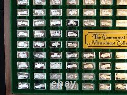 The Centennial Car Mini-Ingot Collection Sterling Silver. 925 The Franklin Mint