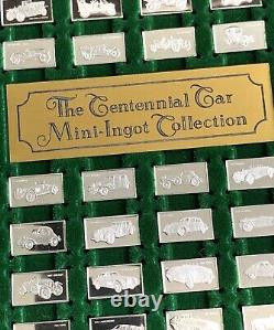 The Centennial Car Mini-Ingot Silver Collection Franklin Mint
