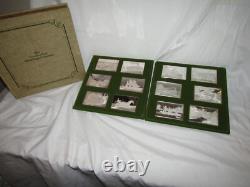 The Currier And Ives. 999 Silver Ingot Collection Franklin Mint Set Of 12 Ingots