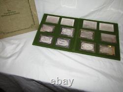 The Currier And Ives. 999 Silver Ingot Collection Franklin Mint Set Of 12 Ingots