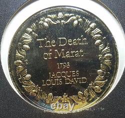 The Death of Marat #13 in The 100 Greatest Masterpieces Franklin Mint Coin