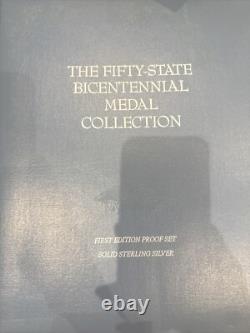 The Fifty State Bicentennial Silver Medal Collection Franklin Mint 48.17 ASW