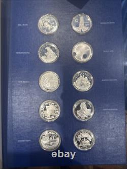 The Fifty State Bicentennial Silver Medal Collection Franklin Mint 48.17 ASW