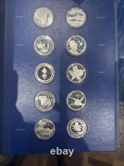 The Fifty State Bicentennial Silver Medal Collection Franklin Mint 48.17 ASW