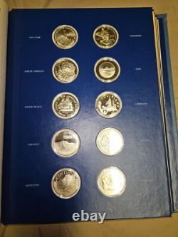 The Fifty State Bicentennial Silver Medal Collection Franklin Mint 48.17 ASW