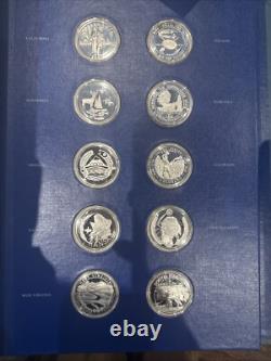 The Fifty State Bicentennial Silver Medal Collection Franklin Mint 48.17 ASW