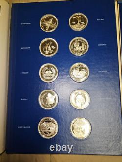 The Fifty State Bicentennial Silver Medal Collection Franklin Mint 48.17 ASW