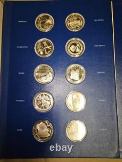 The Fifty State Bicentennial Silver Medal Collection Franklin Mint 48.17 ASW
