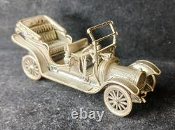 The Franklin Mint- 178g Sterling Silver-1911 Delaunay-Belleville Silver Car Mini