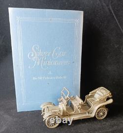 The Franklin Mint- 178g Sterling Silver-1911 Delaunay-Belleville Silver Car Mini