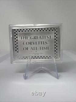 The Franklin Mint 1963 Greatest Corvette. 925 Sterling Silver Bar #1192
