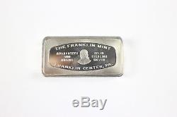 The Franklin Mint 1971 Proof Set of 50 bank marked Sterling Silver Ingots