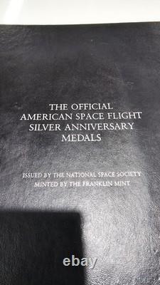 The Franklin Mint. 925 Official American Space Flight Silver Anniversar Medals