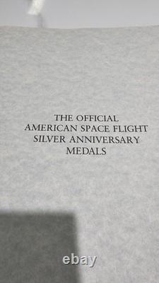 The Franklin Mint. 925 Official American Space Flight Silver Anniversar Medals