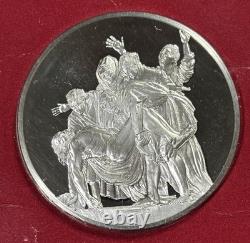 The Franklin Mint Art Treasures THE ENTOMBMENT Sterling Silver 1st Edition Medal