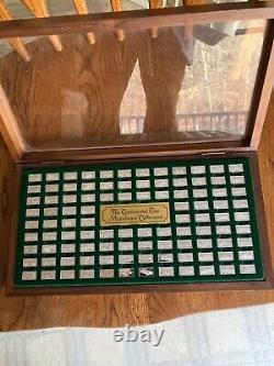 The Franklin Mint Centennial Car Mini-Ingot Collection, in beautiful oak case