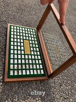 The Franklin Mint Centennial Car Mini-Ingot Collection, in beautiful oak case