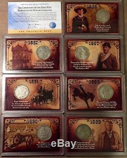 The Franklin Mint Chronicles Of The Wild West Complete Set All 15 Holders