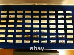 The Franklin Mint Classic Cars Silver Miniature Set