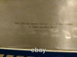 The Franklin Mint Classic Cars Silver Miniature Set