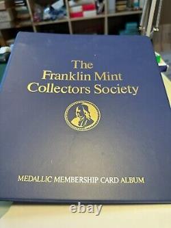 The Franklin Mint Collectors Society Album 21 Sterling Silver Coins