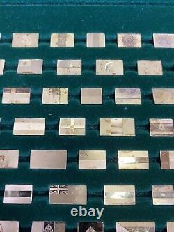 The Franklin Mint Flags Of All Nations Complete Gold On Sterling Silver