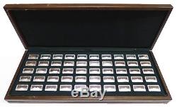 The Franklin Mint Great Ocean Liner Ships Sterling Silver Ingot Collection 50 pc