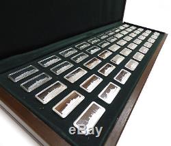 The Franklin Mint Great Ocean Liner Ships Sterling Silver Ingot Collection 50 pc
