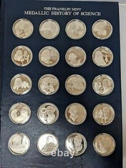 The Franklin Mint Medallic History Of Science Sterling Silver Coins Book