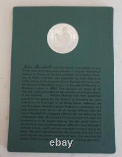 The Franklin Mint Patriots Hall Of Fame 10 One Oz. Silver Coin Medals Volume 1