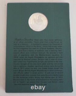 The Franklin Mint Patriots Hall Of Fame 10 One Oz. Silver Coin Medals Volume 1