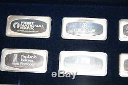 The Franklin Mint Proof Set of 50 BankMarked Sterling Silver Ingots 1974 Genuine